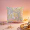 Fresh Vibrant Psychedelic Bloom Cushion Cover Comfortable Durable Pillow Cover MultiScene for Home Office Car Sofa