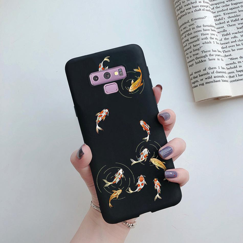 Чехол-крышка для Samsung Galaxy Note 9, милый мультяшный кот, силиконовая задняя крышка, ТПУ, Funda для телефона Samsung Galaxy Note 9 Note9