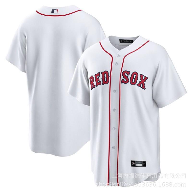Mens Boston Red Sox MLB Baseball Jersey Short Sleeve Embroidered 11 16 34 Team Sports Top