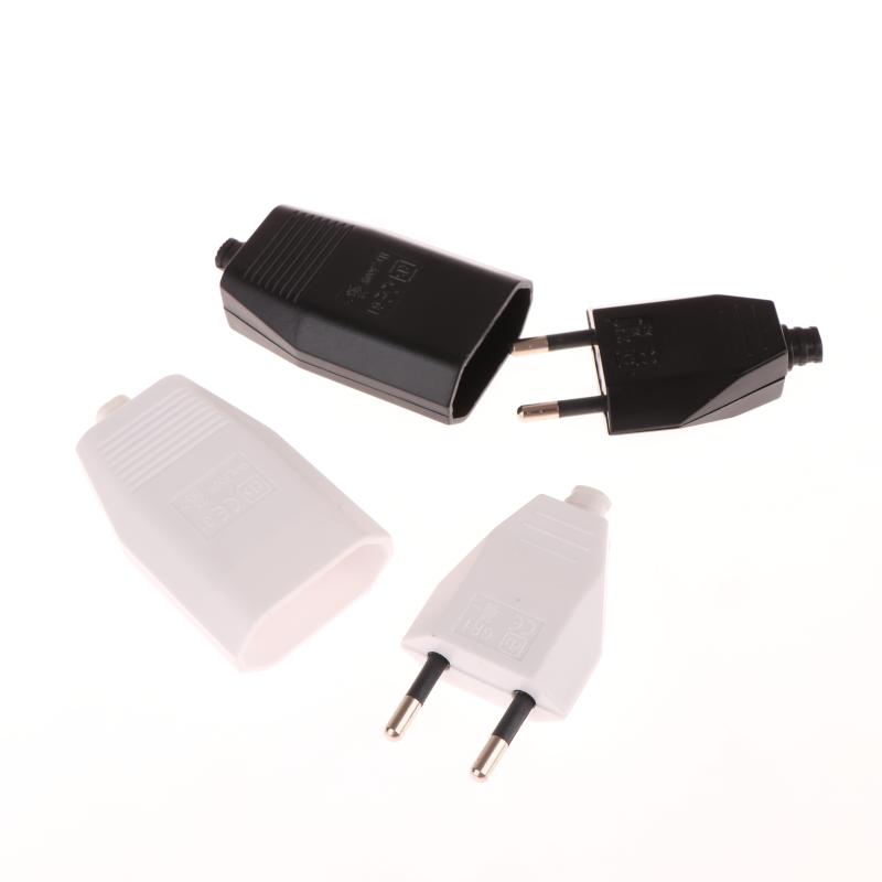 1/2Pcs Industrial Vintage Style Rewire Plug 250V 2.5A Rewirable European Power Cord Ce Male Plug Female Socket Electrical Plug