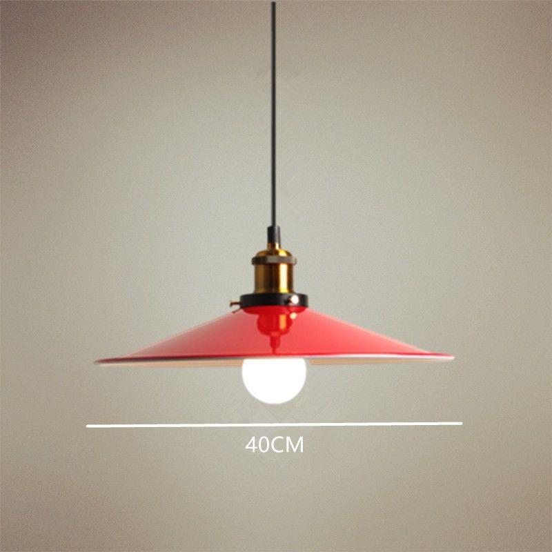 Красная ретро скандинавская индустриальная люстра - Идеально подходит для магазинов молочного чая, баров, ресторанов и кафе.