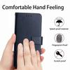 For vivo V50 5G Case Genuine Cow Leather Phone Cover Nappa Texture - Blue