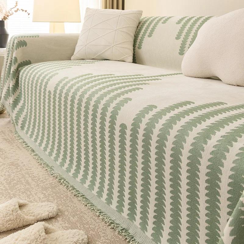 Скандинавское одеяло для дивана, универсальный вязаный чехол для дивана с кисточками, Ins Style, одеяла для пикника на открытом воздухе, гобелен для кровати