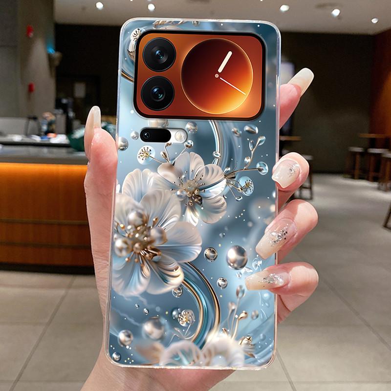 Casing For Xiaomi 17 Pro Max Mi 17 Pro Mi17 17Pro Phone Case Luxury Fashion Butterfly Flower Clear Soft TPU Silicone Back Cover