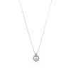 K10 Yellow Gold Akoya Pearl Diamond Necklace Pendant [Wisp] (FPCWP30014)