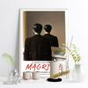 Rene Magritte Surrealist Exhibition Museum Posters Cannot Be Copied Classic Canvas Painting