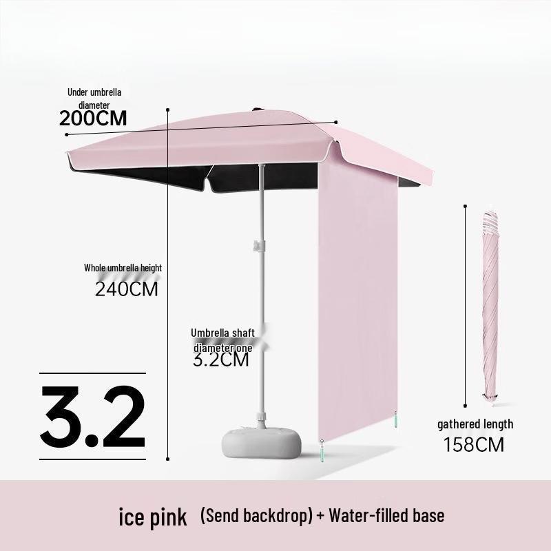 Hanyou 3.2m Outdoor Stall Sun Umbrella