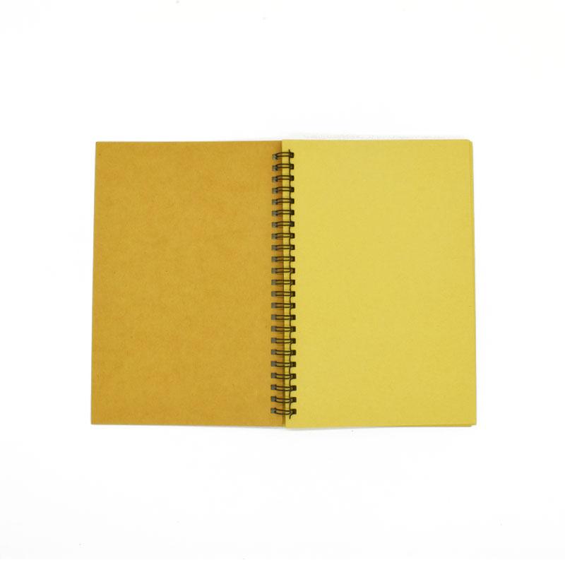 Блокнот Spiral Sketchbook Блокнот для граффити для школьных принадлежностей Размер A5 и A6 100 страниц Обложка из крафт-бумаги Пустая страница блокнота