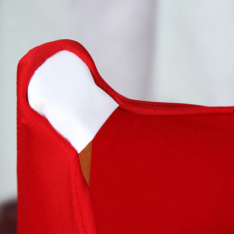 Stretch Polyester Wedding Chair Covers With Armrests For Plastic Chairs Event Banquet Decoration Slipcovers