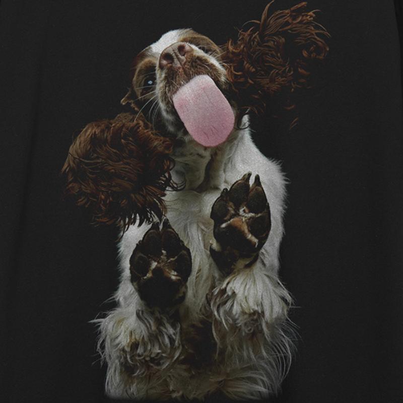 Streetwear Funny Dog Graphic Unisex T-Shirt Cotton Tshirt Unisex Tops Tees Summer Short Sleeves T Shirt