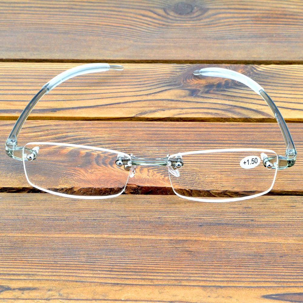 Прямоугольная прозрачная оправа, легкие очки без оправы, противоусталостные линзы с многослойным покрытием, модные очки для чтения от +0,75 до +4