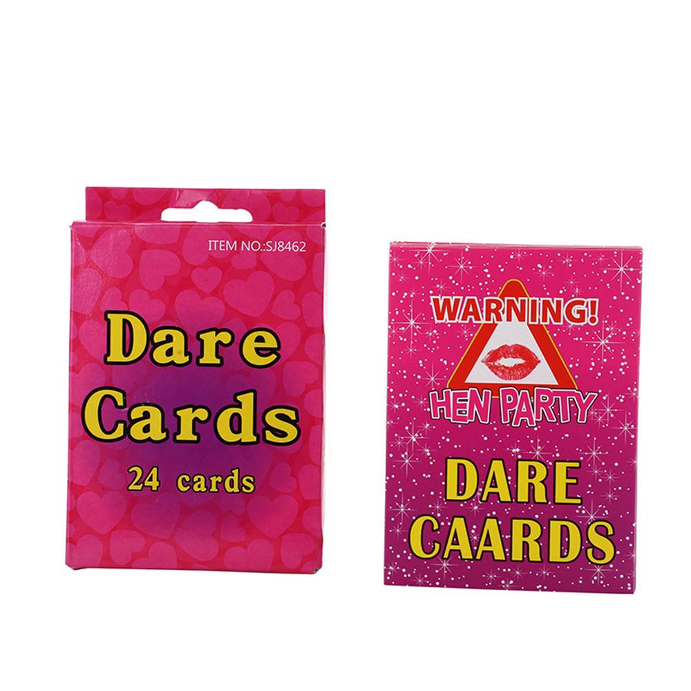 12Pcs Bachelorette Party Dare Adventure Spoof Prop Couples Game Cards Hen Party Adult Game Drinking Card Funny Sex Creative