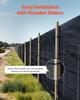 Silt Fence Fabric Rolls, 0.6×30.5 m Backed Wire Silt Fence, Erosion Control Fencing for Sediment Retention, Industrial Grade Temporary Tough