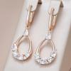 Classic Claw Inlay Zircon Wedding Dangle Earrings for Women Golden Vintage Jewelry Party Blingbling Accessories