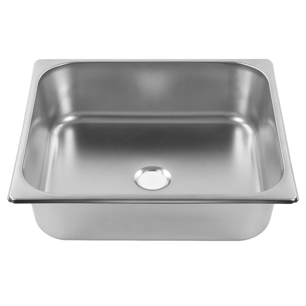 Кухонная мойка 304 нержавеющая сталь не ржавеющая быстрый слив квадратная врезная под столешницу одинарная чаша fo