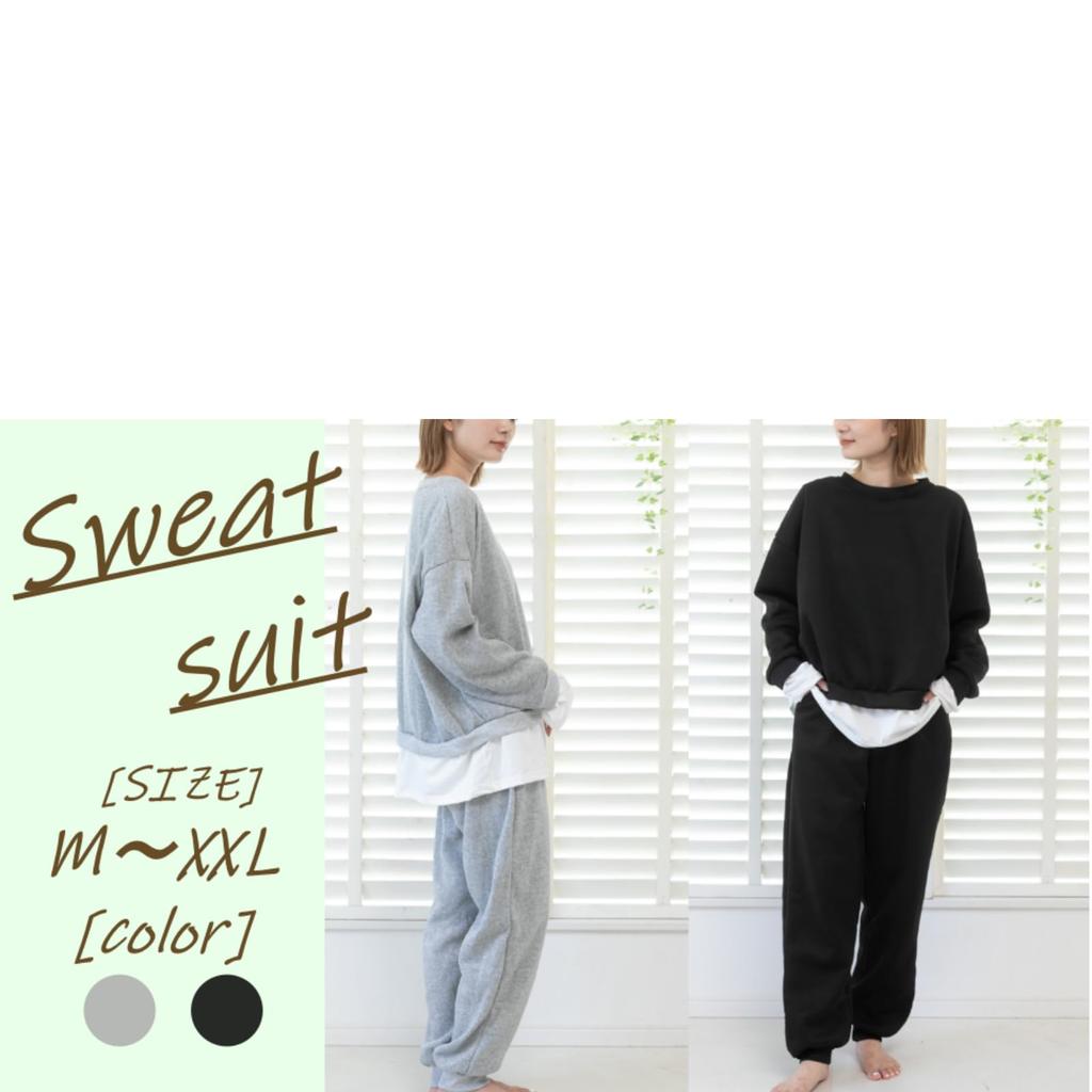 Толстовка Noichi, верхняя и нижняя часть, начес, подкладка, комплект, толстовка, джерси [1/2plus] [Nibun Plus] для женщин (Грей, Л)