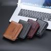 Mens Vintage Fashion Card Holder Pu Leather Zipper Coin Purse Multi-card Smart Wallet for Boyfriend Husband