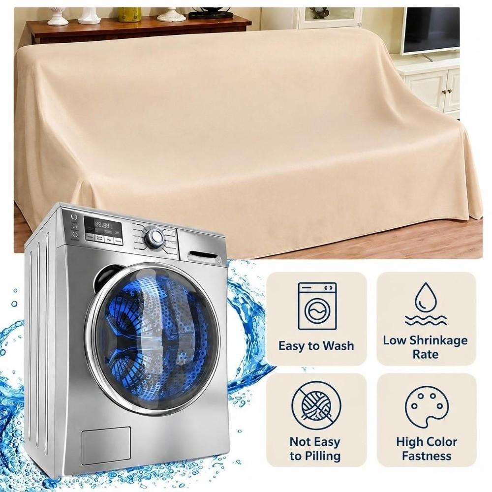 Washable Cloth Dust Proof Sheet Solid Color Anti‑Dust Cloth Furniture Protector Outdoor Garden