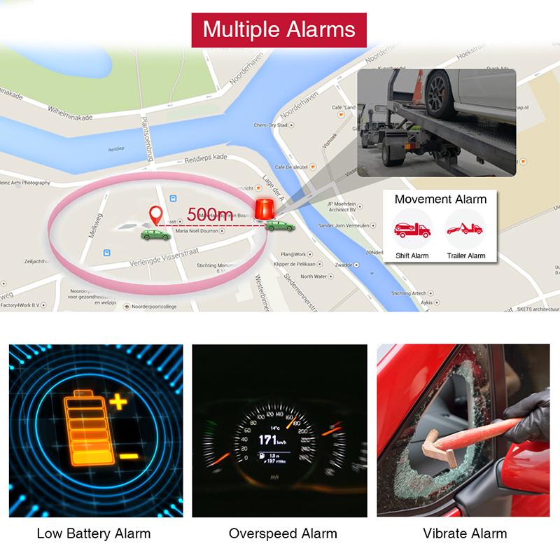 Car Tracker Mini GPS Tracker Car TK905Mini 1500mAh TKSTAR GPS Tracker Locator Magnet Free APP Vehicle GPS PK TK905 GF07