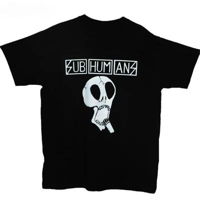 2025 Subhumans Футболка Хардкор Анархо Панк Рок Фестиваль Группа Графика Черная Футболка Свободный Размер Верх Футболка мужская летняя футболка