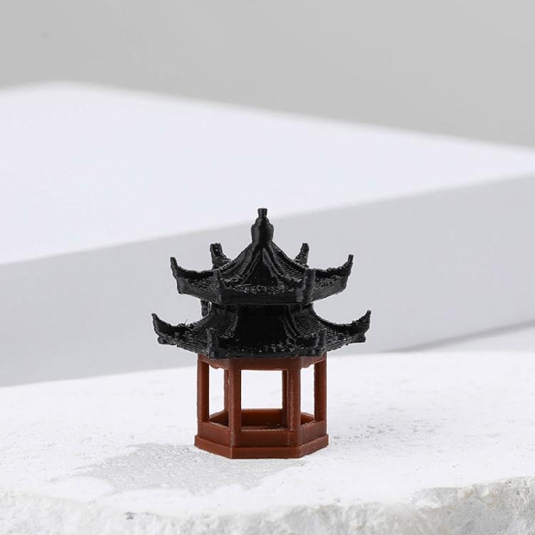 Миниатюрные статуи пагод Художественные китайские культурные постройки 3D-модели Безопасное и дружелюбное к природе украшение
