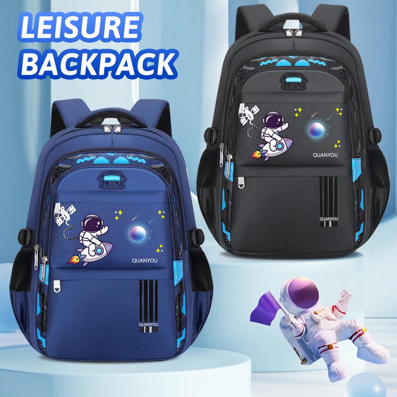 Students Backpacks S L Size Space Astronaut Print Bag Backpack Teenager Boys School Bags Grade 1~6