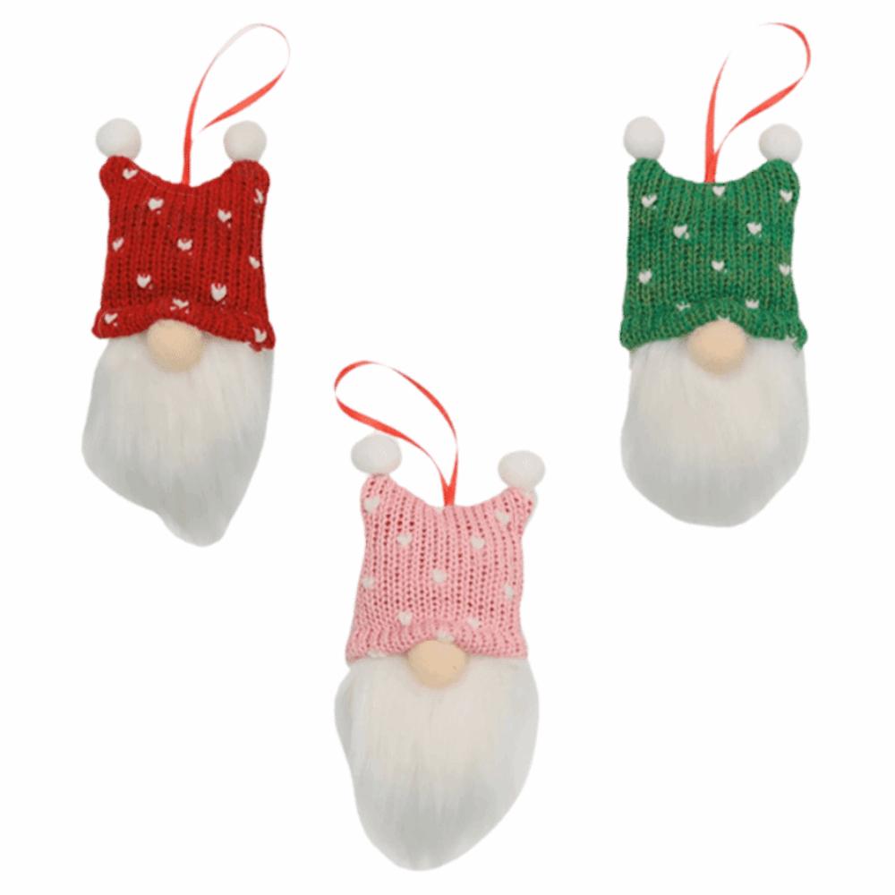 3/6Pcs Creative Christmas Decoration Pendant Faceless Gnomes Knitted Yarn Hanging Pendants Easy To Hang Handmade