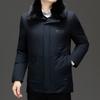 Winter Business Cotton-padded Jacket Piled and Thickened Medium and Old Lapel Collar Cotton-padded Jacket