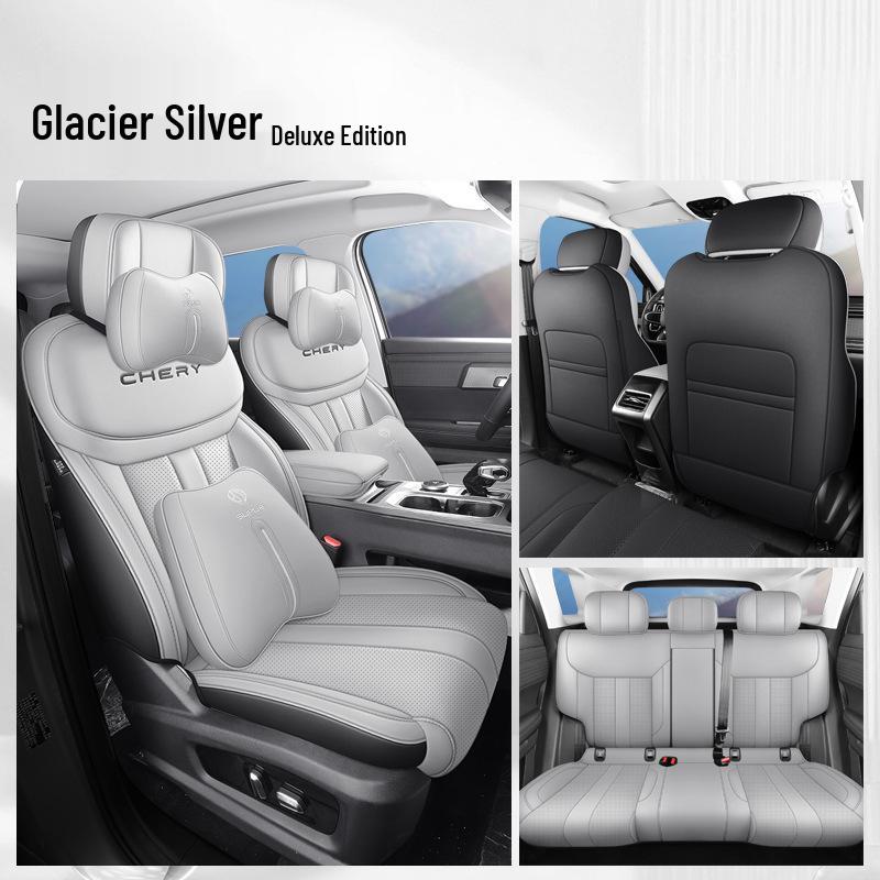 Новая модель Fengyun T6 5-местный чехол на сиденье автомобиля из натуральной кожи - Универсальный размер для всех сезонов