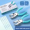 Kawaii Single Handheld Circle Shaped Hole Puncher Capacity 1.5-6mm Green Scrapbooking Paper Diy Craft Shape Cutter Perforator