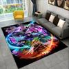 Anime Demon Slaye Area Rug,Cartoon Carpet Rug for Living Room Children's Bedroom Sofa Doormat Decor,Kid Game Non-slip Floor Mat