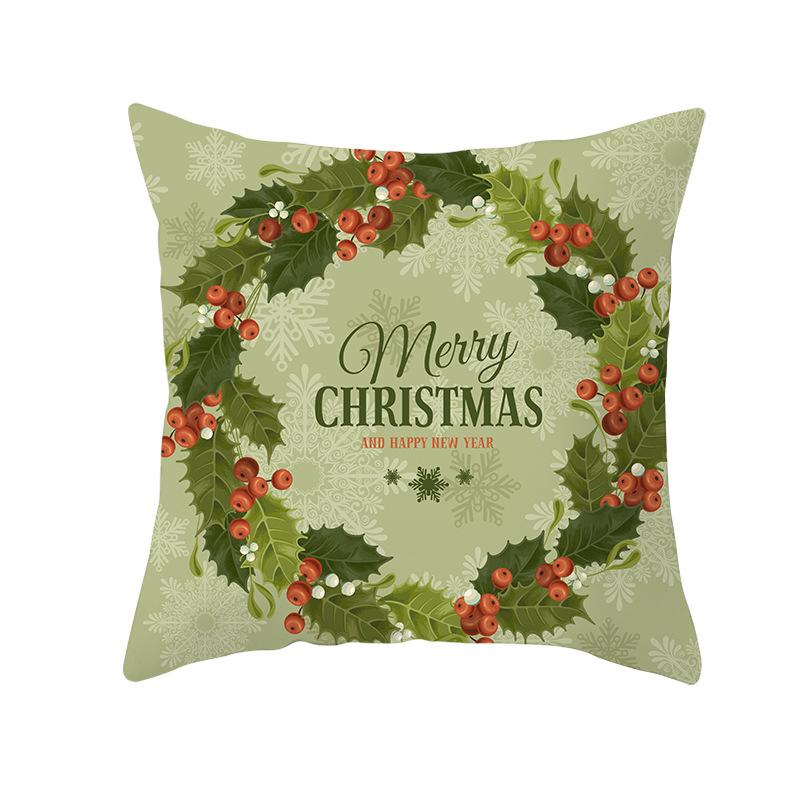 Fresh Green Christmas Pillow Cover Home Ornament Pillow Sleeping Pillow Cushion Cover Premium Durable Quality Useful