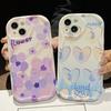 Cute Silicone Case for Xiaomi Redmi Note 13 12 11 Samsung A54 A24 A14 Oppo A78 A58 A38 Infinix Note 30 Pro Funda Flowers Hearts Cover Soft TPU Bumper