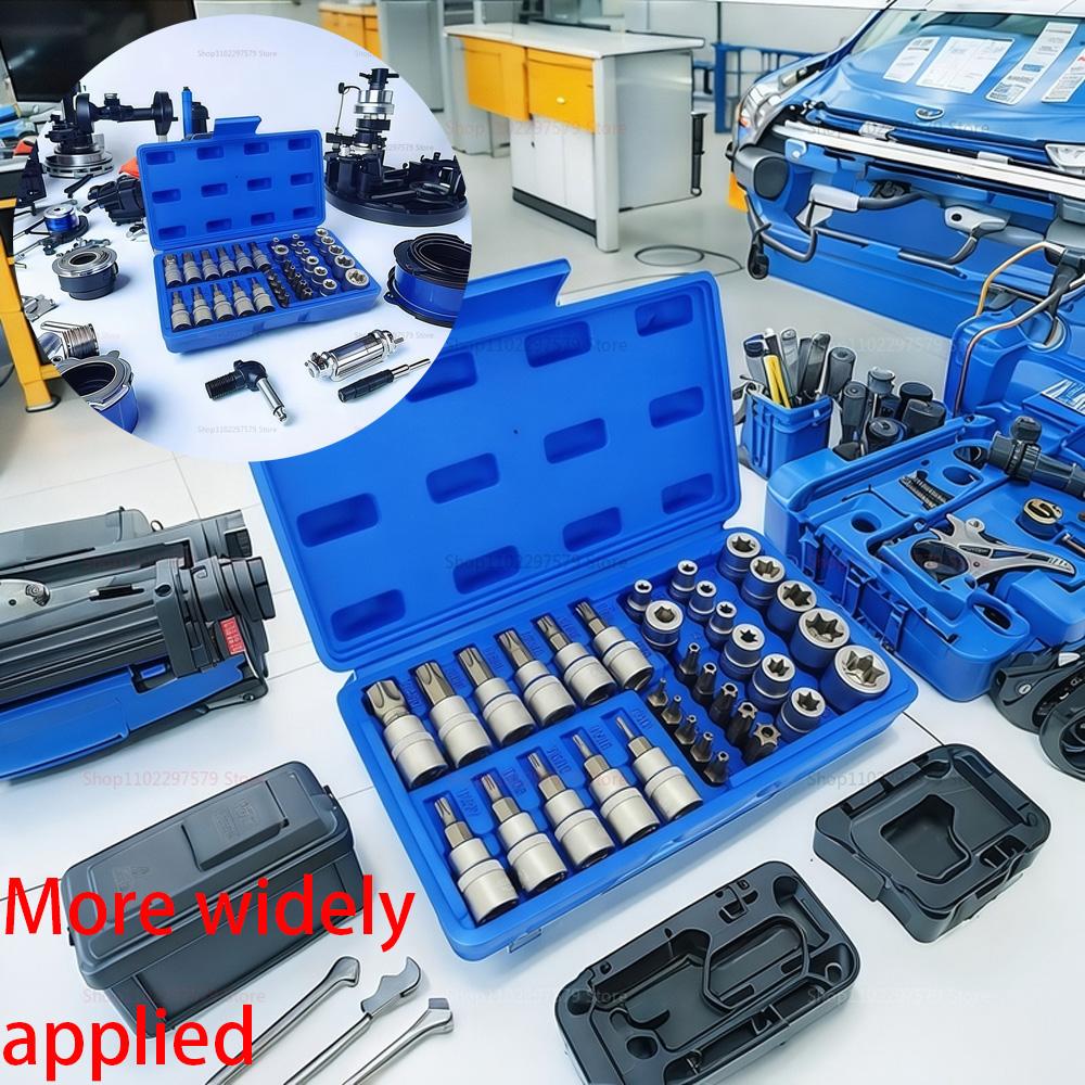 Набор торцевых головок и бит Torx Star 34 шт. с коробкой Биты E-Security с хвостовиком для мужчин / женщин Привод Ручной инструмент Крутящий момент Торцевая головка Звездочка Инструмент для разборки