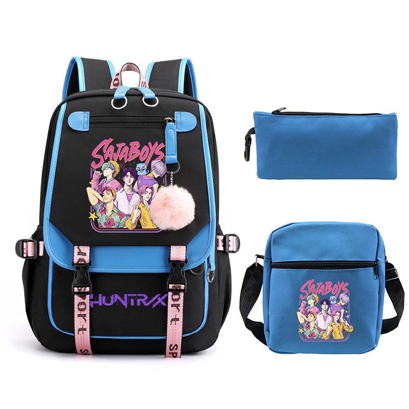 Animation Cartoon Printing High Value Fashion Shoulder Bag Casual Pencil Bag Campus Trend Student Schoolbag