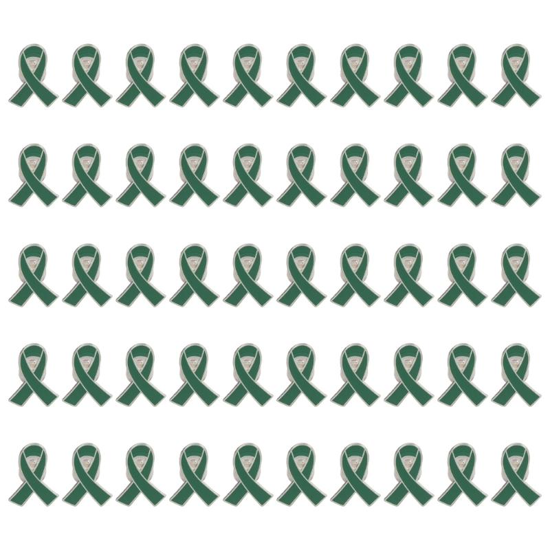 Band Pin, Pack of 50 Metal Awareness Lapel Pin Band Brooch Pin Hope Pin Enamel Jewellery Pin for Decoration