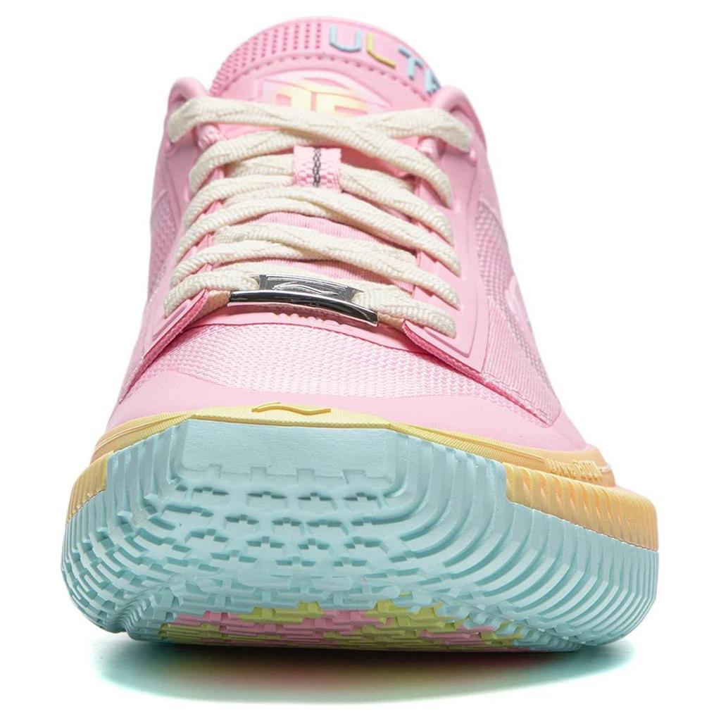 Li Ning Нескользящие и дышащие низкие мужские баскетбольные кроссовки Phoenix Pink ABFU013-2