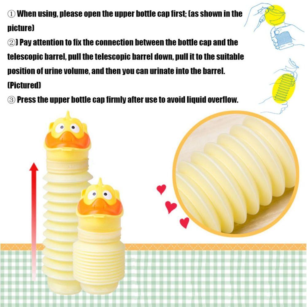 Adult Children Retractable Urinal Bucket Leak Proof Camp Urination Device Man/Woman