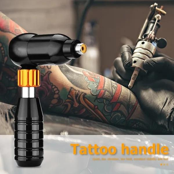1pc Tattoo L Shape Machine Tattoo Motor Hybrid Tattoo Pen Professional Rotary Tattoo Machine with Cord Black