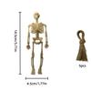5pcs Mini Keletons for Halloween Decor, 5.7" Small Skeleton Halloween Decoration for Haunted House Accessories Party Favors