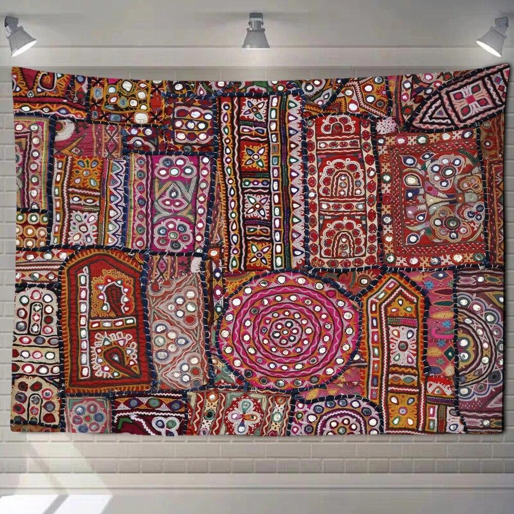 Mandala Tapestry Wall Hanging Psychedelic Bohemian Yoga Shawl Cushion Mattress Room Home Decoration Hanging Cloth