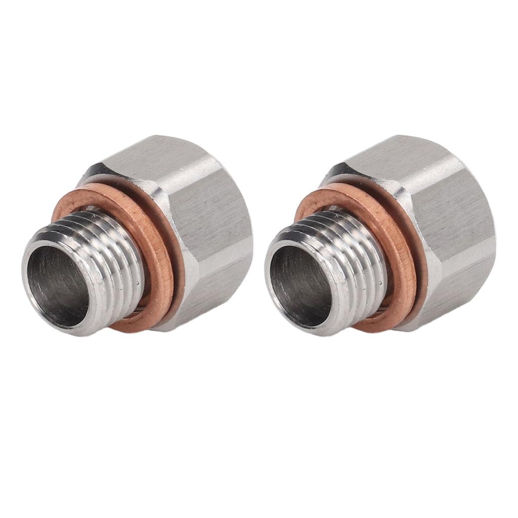 Metric Fitting Adapter 1 8in NPT Female to M12x1.25 Male Aluminium Alloy Fitting for Automobiles