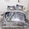 3D Printed Animal Tiger Comfortable Duvet Quilt Cover Pillowcase Bedding Set Children Bedroom Decoration Home Textile