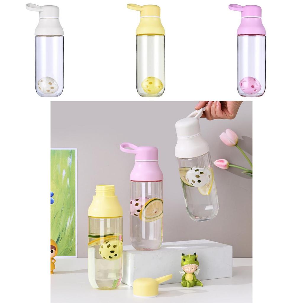 Elegant 600ml Summer Water Bottle For Women With Tea Infuser And Custom Logo