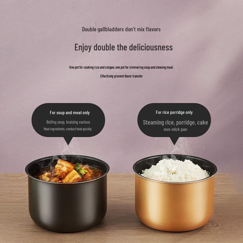 Midea 5L Multi-Function Electric Pressure Cooker with Dual Pots CN plug (adapter included)