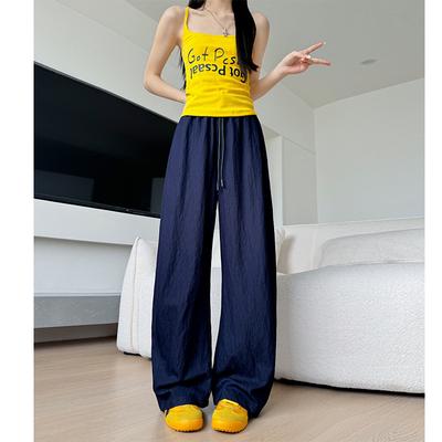 Весна Новые Женские Брюки Женские Тонкие С Высокой Посадкой Повседневные Свободные Широкие Джинсы