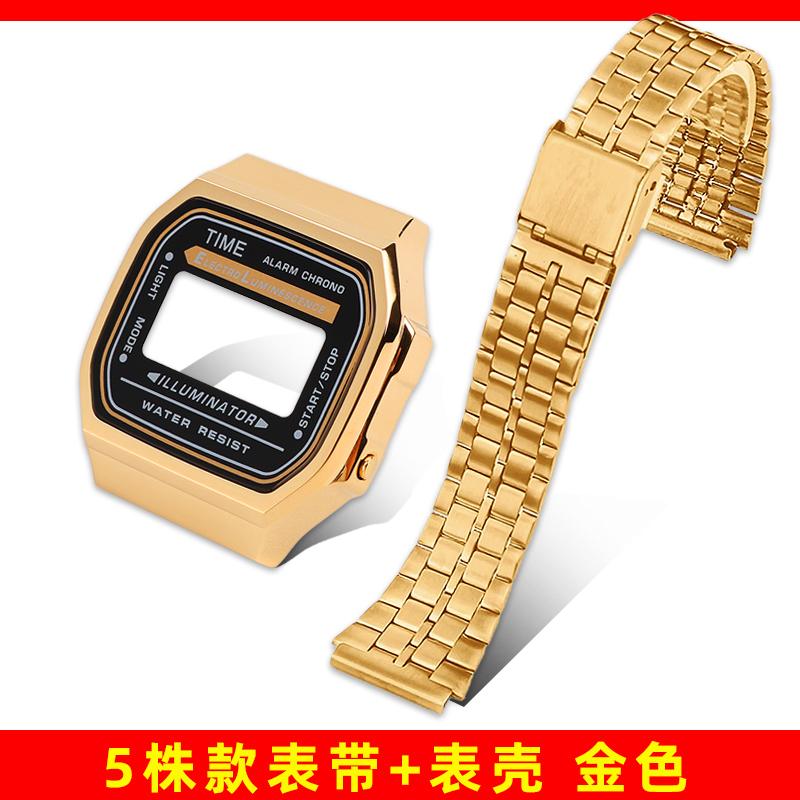 Мод-комплект A168 Стальной корпус Ремешок для часов Корпус Для G-SHOCK 3299 Casio A168WG Металлическая рамка Стекло Водонепроницаемое кольцо Аксессуары для ремешка