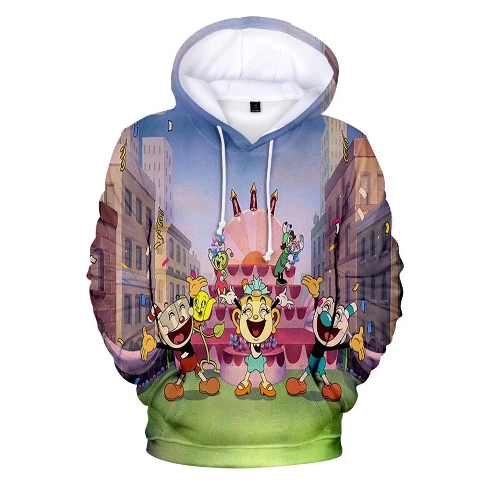 Kids Hoodies Anime Prints Fashion Pullover Sweatshirt Cartoons Casual Boy Clothes Girl Tops Long Sleeve Clothing Pullover