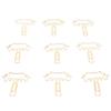 100Pcs Cute Paper Clips Metal Electroplating Multifunction Small Planner Clips with Storage Box for 