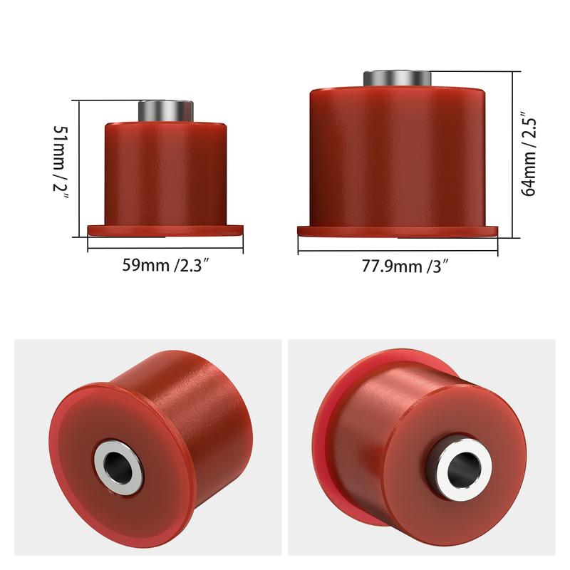 80A Polyurethane Differential Mount Bushings for BMW E46 Z4 E85, Replace for 33176770788,33176751808,33171093175,33171093565